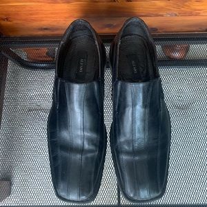 Alfani pablo mens leather square toe slide on shoes